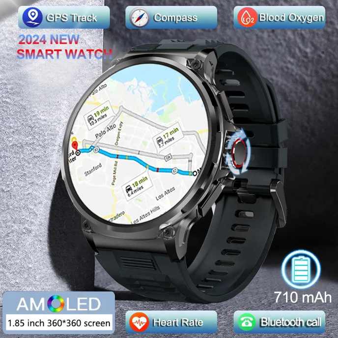 Relógio inteligente de chamada Bluetooth HD de polegada para homens rastreador de fitness esportivo monitor cardíaco 400mAh Smartwatch para Android IOS K56