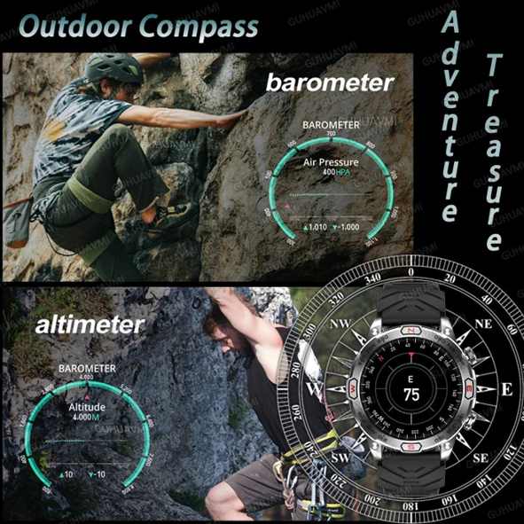Relógio inteligente de chamada Bluetooth HD de polegada para homens rastreador de fitness esportivo monitor cardíaco 400mAh Smartwatch para Android IOS K56